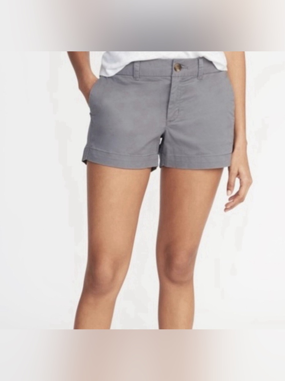 LOFT Taupe Cotton Riviera Shorts Classic Summer Cabincore Y2K EUC Midrise Size 0